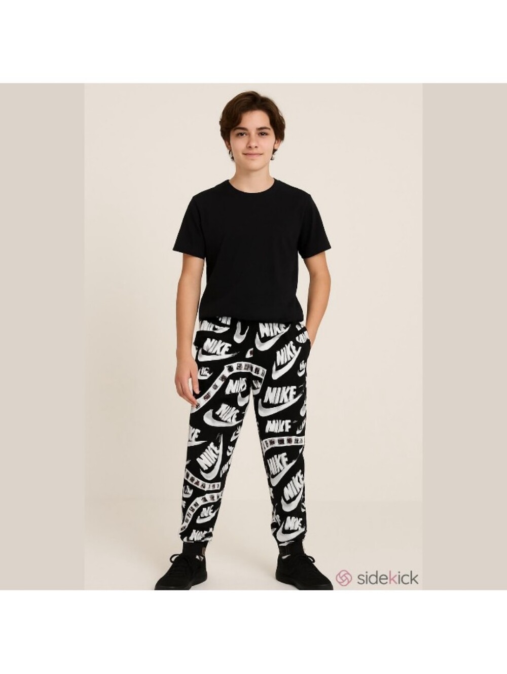 Nike Black & White Logo Joggers